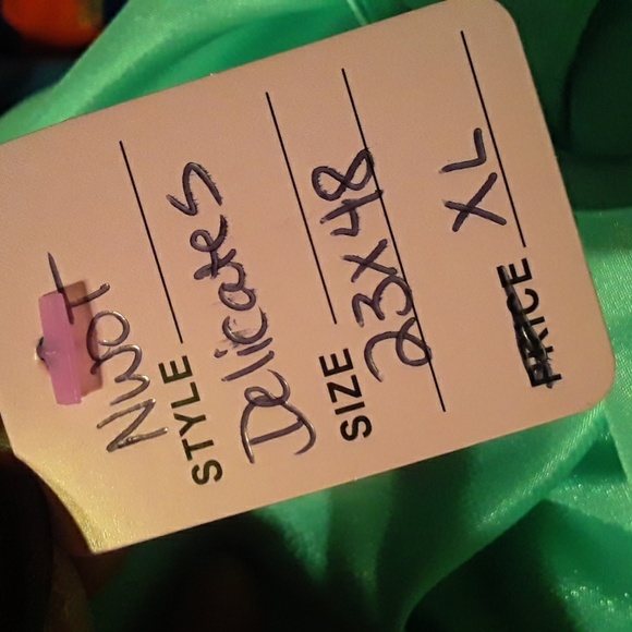 NWOT XL Delicates Stunning Mint Green Long Sexy Girly Feminine Lingerie Gown - Picture 8 of 10